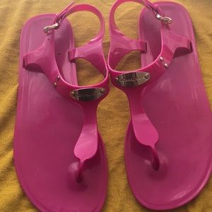 Sandals. Pink authentic Michael Kors Jellies.